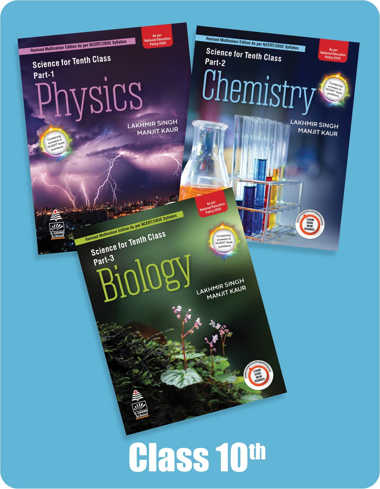 Science Books by Manjit Kaur and Lakhmir Singh